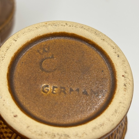 Set of 6 West Germany 8 oz Tumblers. Vintage Salt Glaze Tumblers. - Picture 9 of 10